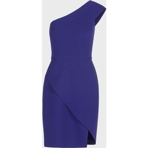 BCBGMAXAZRIA Aryanna One-Shoulder Cocktail Dress sz 4